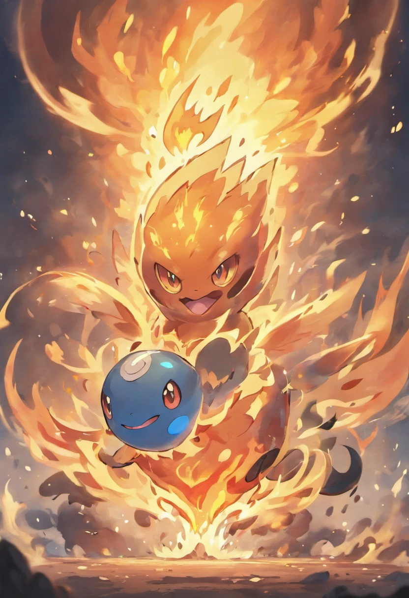 Otherworldly mysterious creatures, Terrifying atmosphere, Fire, Smoke, hyper photorealism, High quality, Masterpiece