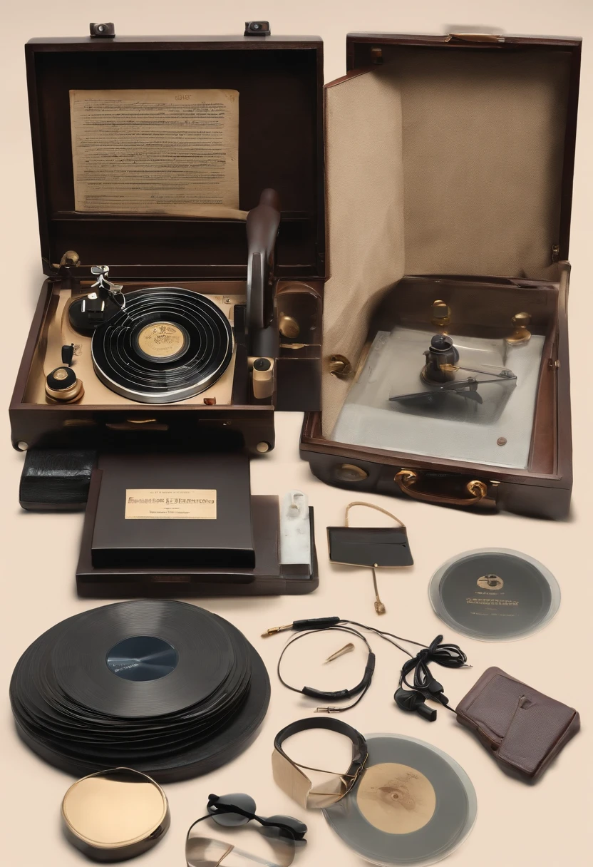 A photo of a vintage vinyl record player with a collection of classical music records,The Silence of the Lambs,Lecter’s appearance is described as being disarmingly ordinary yet neat, with an intense gaze and a hint of predatory sharpness. He often presents himself with impeccable manners, a calm composure, and a precise, almost surgical precision in movement, masking the monster that lies beneath his civilized veneer.
