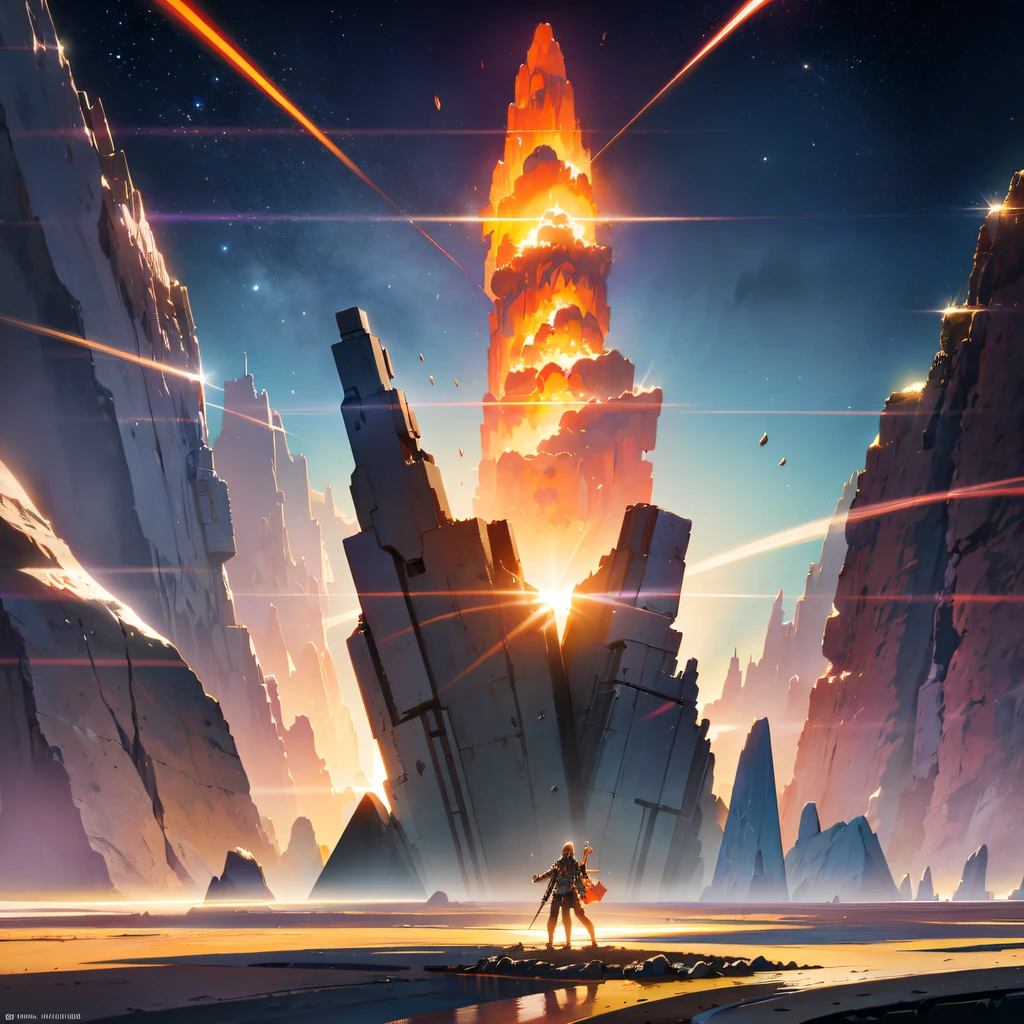 The Great Rift Valley region of the Martian Mo River alluvial plain,Rock Sugar Onyx nuclear-powered command gunboat Black Gold Cruiser Tower Snow Red Marble Glow Space Station 1:3 Models,starrysky,Cyberpunk art of a,Rembrandt light,Detail portrayal,macro shot,surface reflection,high definition detail,Dingdall effect,Light and shadow intensification,The light shines,particle fx,3D modeling,Surface reflected light,detail-rich,The texture is delicate,Strong visual impact,Hyper-detailing,A high resolution,high saturated,Ray traching,Light and shadow effects,16K smooth,A high resolution