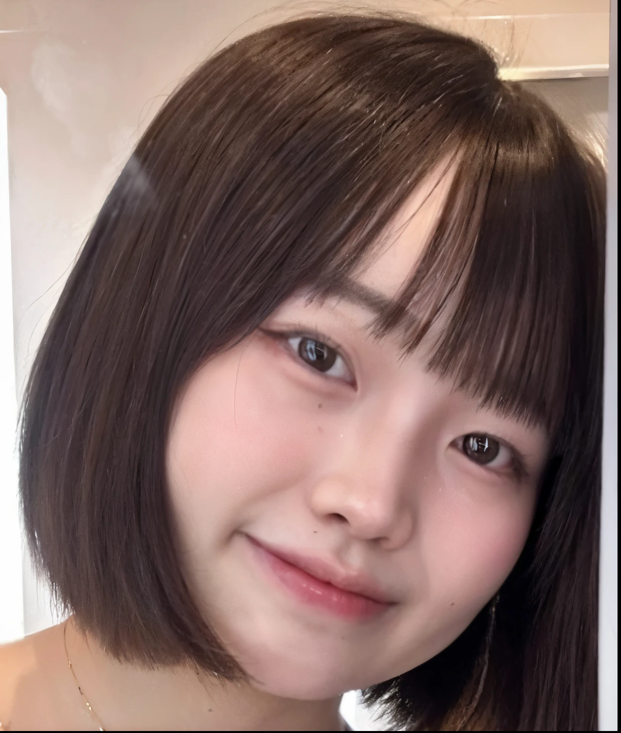 Close up portrait of a woman with short haircut, chiho, 奈良美智, shikamimi, jaeyeon nam, With short hair, Kotegawa Yui, hime-cut, Chiho Ashima, Shiori Teshirogi, Larisa Manobal, Sui Ishida,