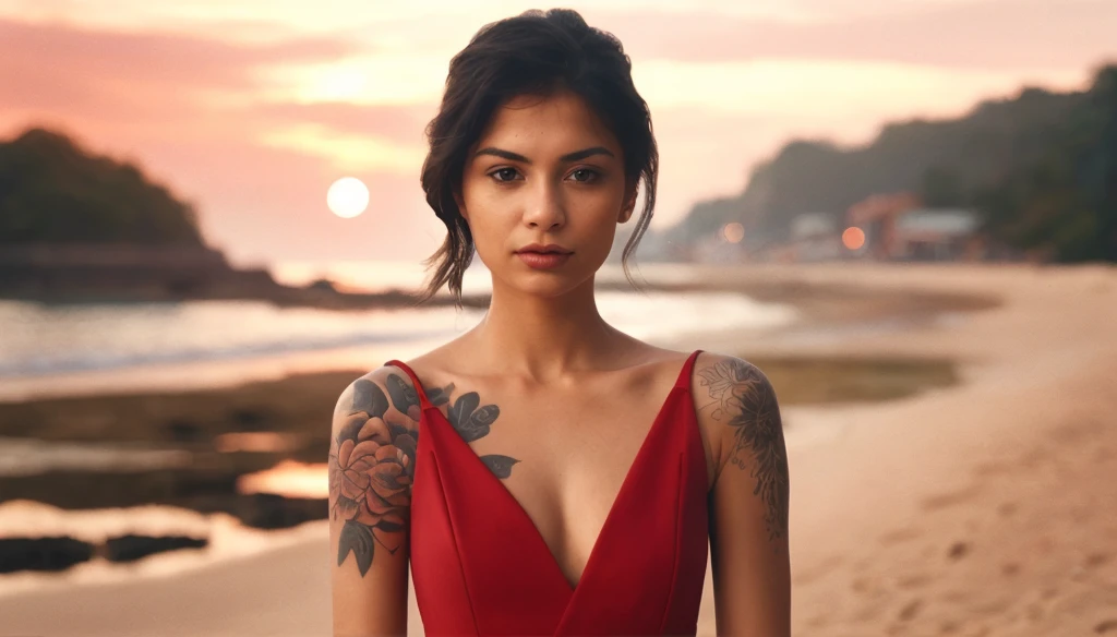 Create 10 images using the woman in the picture.