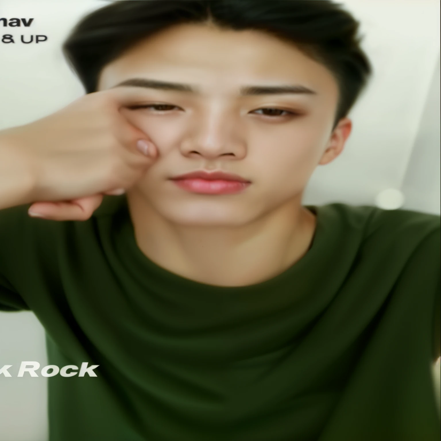 RAW photo , homoerotic asian boy, (high detailed skin:1.2), 8k uhd, dslr, soft lighting, high quality,  ultra realistic, best quality, ultra high res,  bangs, indoors, detailed face, detailed black hair, detailed eyes, ((detailed lips)), showing armpits,  jewelry
