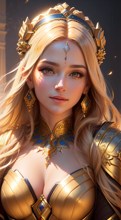 face illuminated by bright light, face full of confidence and concentration, The perfect female face of the goddess, Деталь 8k, photo realistic style, sharp-focus, Professional lighting, colorful details, The painting is built according to the rule of the golden ratio