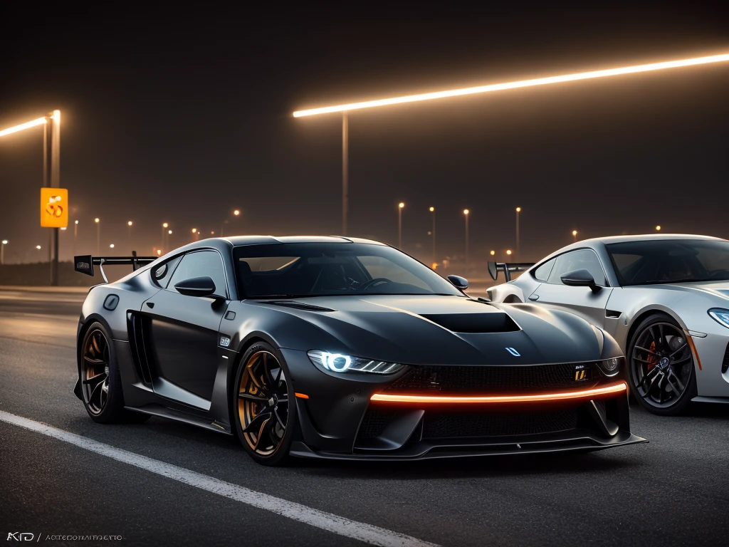 Realistic photo of a wonderful futuristic street racing car, photorealistic, photo, masterpiece, realistic, realism, photorealism, high contrast, photorealistic digital art trending on Artstation 8k HD high definition detailed realistic, detailed, best quality, ultra high res, (photorealistic:1.4),, high resolution, detailed, raw photo, sharp re, by lee jeffries nikon d850 film stock photograph 4 kodak portra 400 camera f1.6 lens rich colors hyper realistic lifelike texture dramatic lighting unrealengine trending on artstation cinestill 800,
