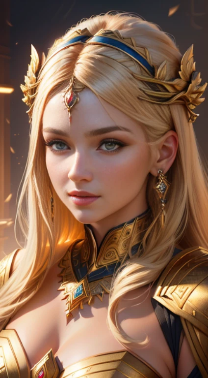 face illuminated by bright light, face full of confidence and concentration, The perfect female face of the goddess, Деталь 8k, photo realistic style, sharp-focus, Professional lighting, colorful details, The painting is built according to the rule of the golden ratio