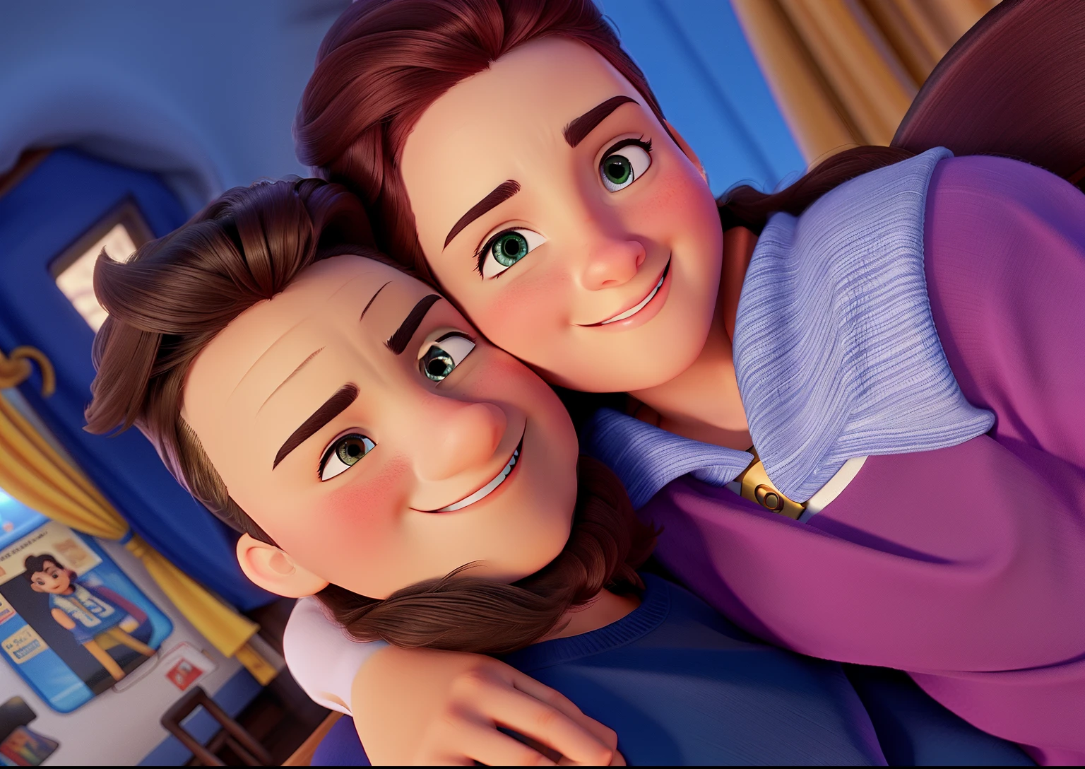Uma capa de filme ao estilo Disney