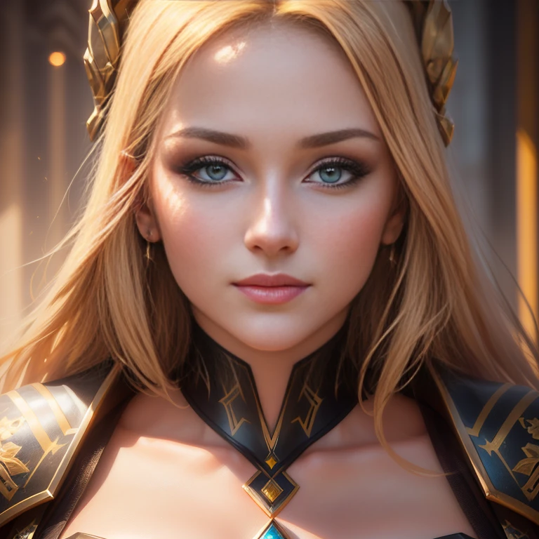 a beaut, closeup face, face illuminated by bright light, face full of confidence and concentration, The perfect female face, Деталь 8k, photo realistic style, sharp-focus, Professional lighting, colorful details, The painting is built according to the rule of the golden ratio