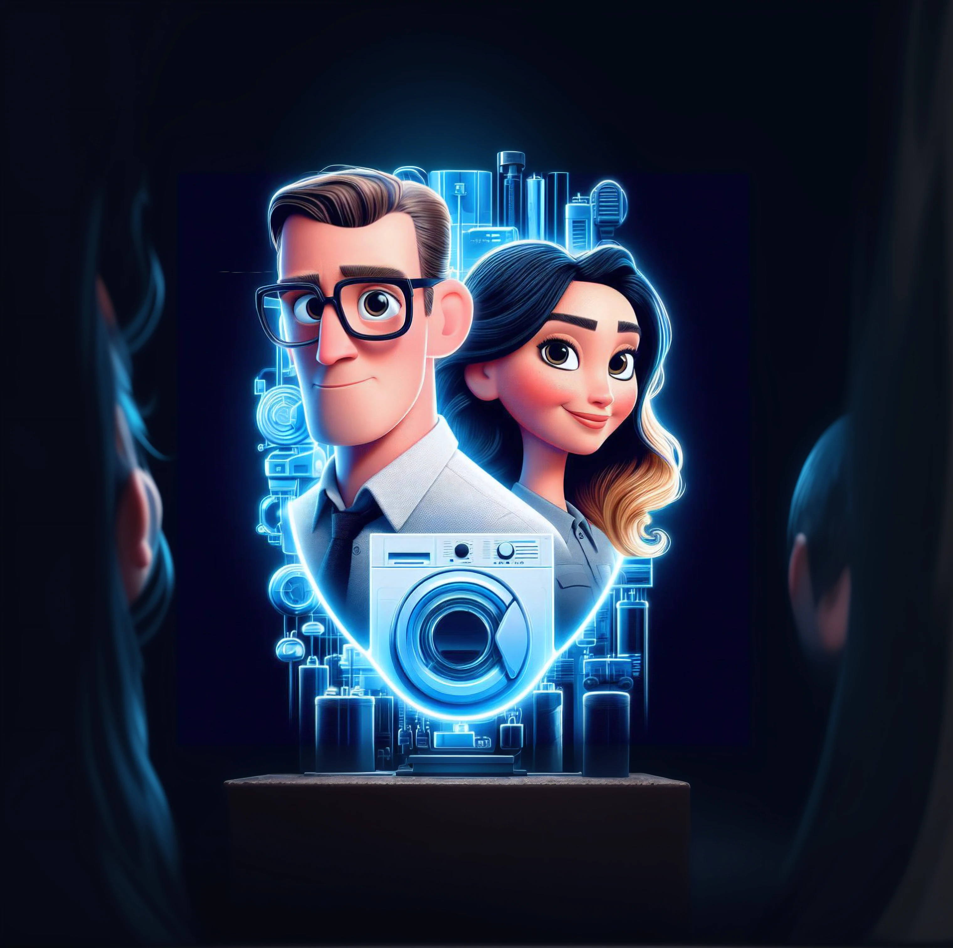a cartoon character of a man and woman with a camera, animated film, 3 d animated movie, animated movie, promotional art, superliminal 8 k uhd, pixar portrait, movie artwork, key art, pixar and disney 3d style, pixar art 3d, pixar portrait 8 k photo, movie promotional image, pixar splash art, disney pixar 3d style