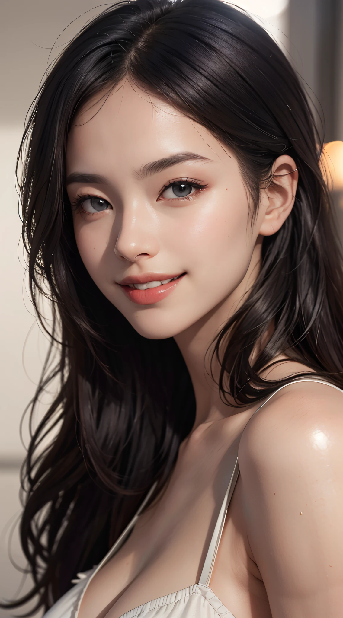 hyper actual lifelike texture dramatic lighting unreal engine trending on art station, Winning photo, Nikon RAW photos,8k, 富士XT3,masterpiece, best quality, actual, photoactual, Super detailed, extremely detailed face, alone,1 girl, permanent, Trendy atmosphere, dreamy atmosphere, snow, Wearing a beanie,