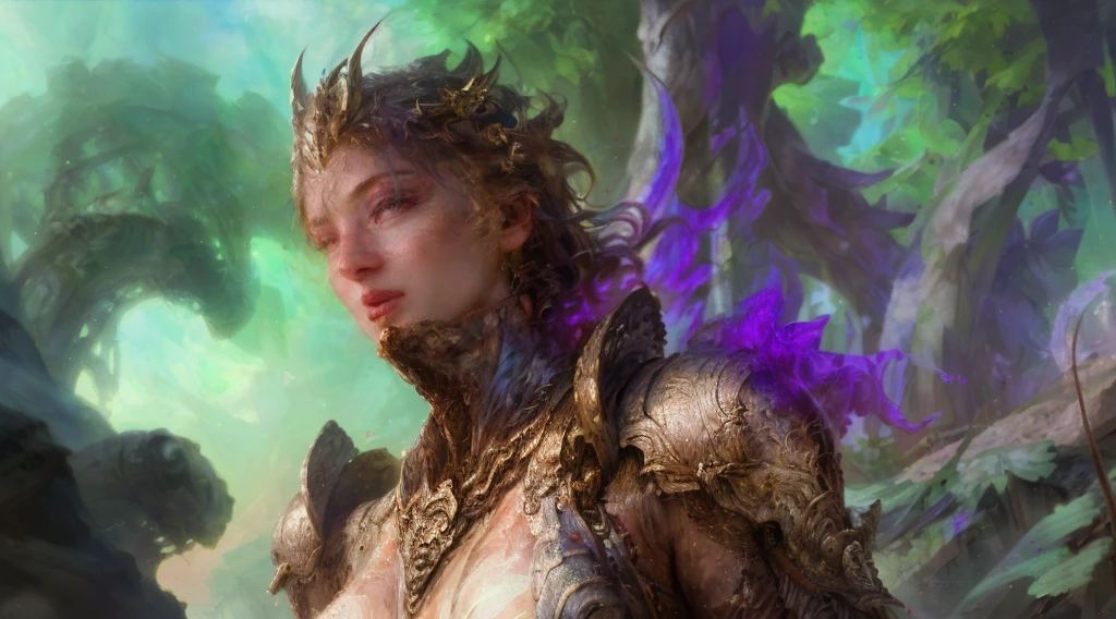 Splash ink painting， female warrior avatar， （（white backgrounid））， keen vision， Epic Instagram， art  stations， Color paint splatter style， contours， Hyper-detailed intricate details， unreal-engine， like a dream， intricately details， Boot picture， complementary colours， fantasy concept art， 8K分辨率， It can be seen from the picture&#39;Travagliado， oil painted， Re-itinerary， paint drops， Splash ink painting