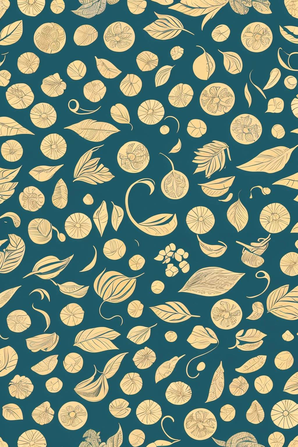 Design with agricultural motifs, white background, wallpaper, seamless