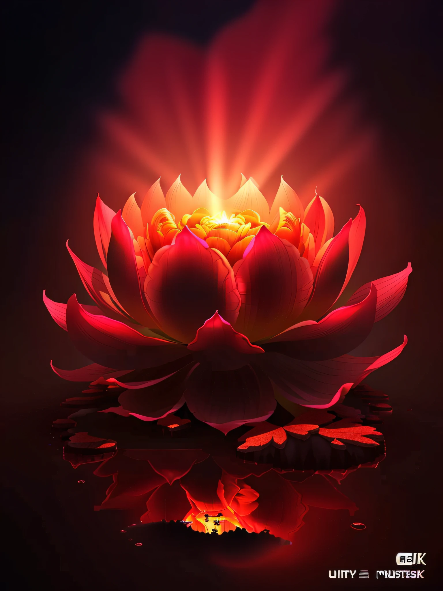 9:16 Full drawing, masterpiece, best quality, (very detailed CG unity 8k wallpaper), (best quality), (best illustration), (best shadow), lotus theme with natural elements. (Glow), (Particle Effect). , isometric 3D, Octane rendering, ray tracing, super detailed