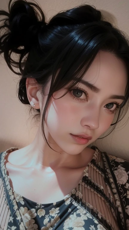 (8k, RAW photos, top quality, masterpiece: 1.2), (realistic, photorealistic: 1.37), American film actress, transcendent beauty, young and cute, dimly lit bedroom, professional lighting, sweaty skin, big, bra very small in size, nipple tips protruding, areola protruding, pubic shape clearly visible, toned thin waist, Pubic hair sticking out, crotch open, are large and about to spill out of bra, lying down, crotch spread wide, sensual, sensational