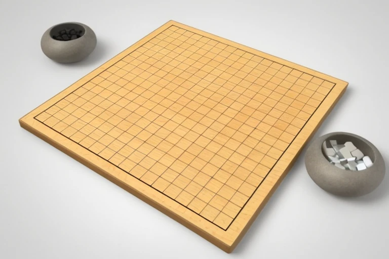 a close up of a board with a cup of rocks on it, tabletop game board, game board, on a wooden tray, tatami galaxy, tabletop model, wooden platforms, inspired by Ding Guanpeng, ruxing gao, board game, on a wooden plate, no grid lines, strategy game, inspired by Xia Gui, game design concept, 3d minimalistic