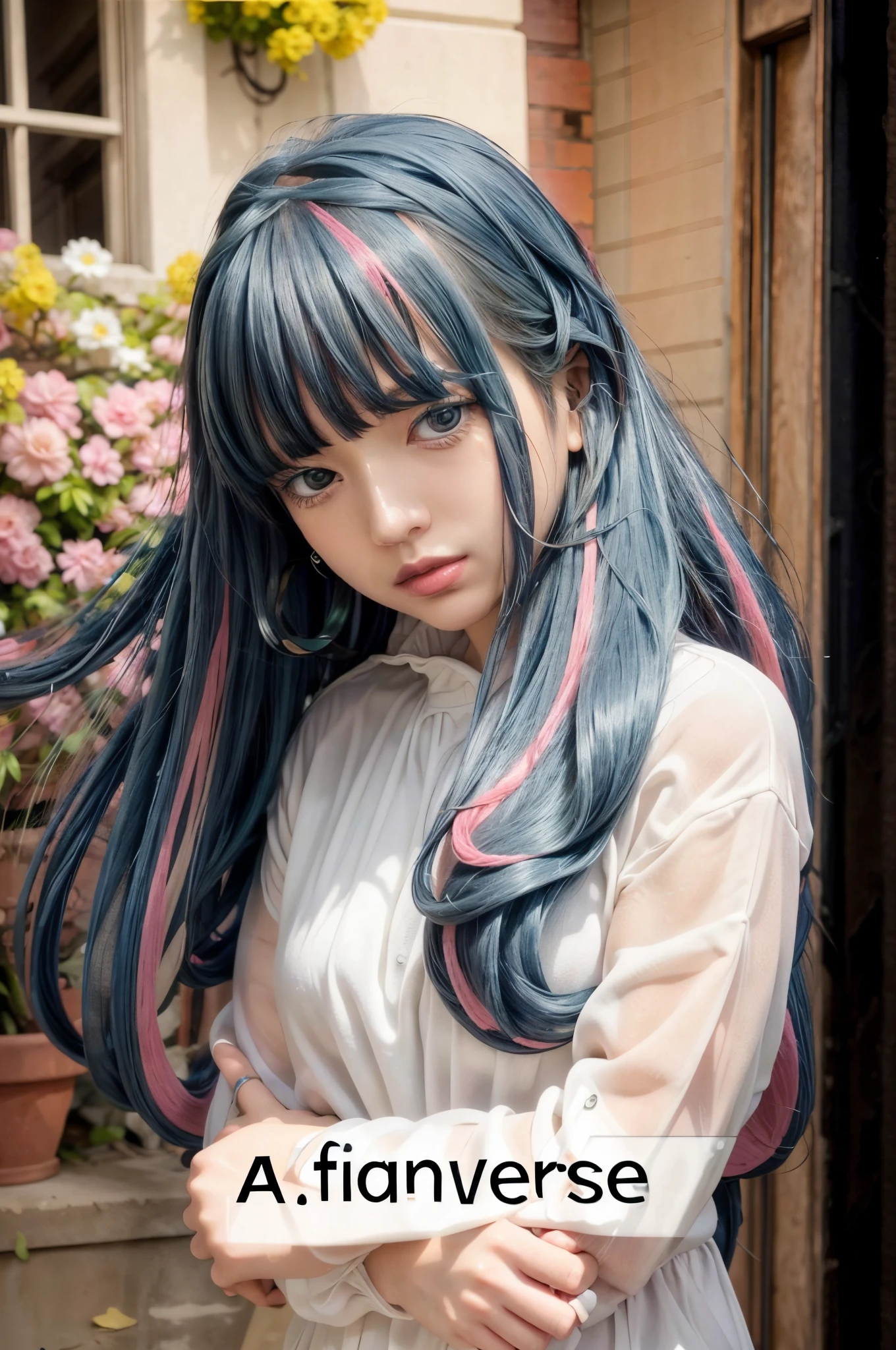 In real live , perffect detailed , anime from realistic , Realive , quality detail clothes , realistic , best quality ultra high , long hair , 1girl cute , teen , femely