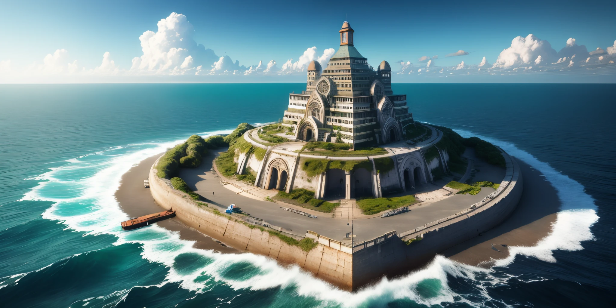 An ancient megacity sunk into the sea