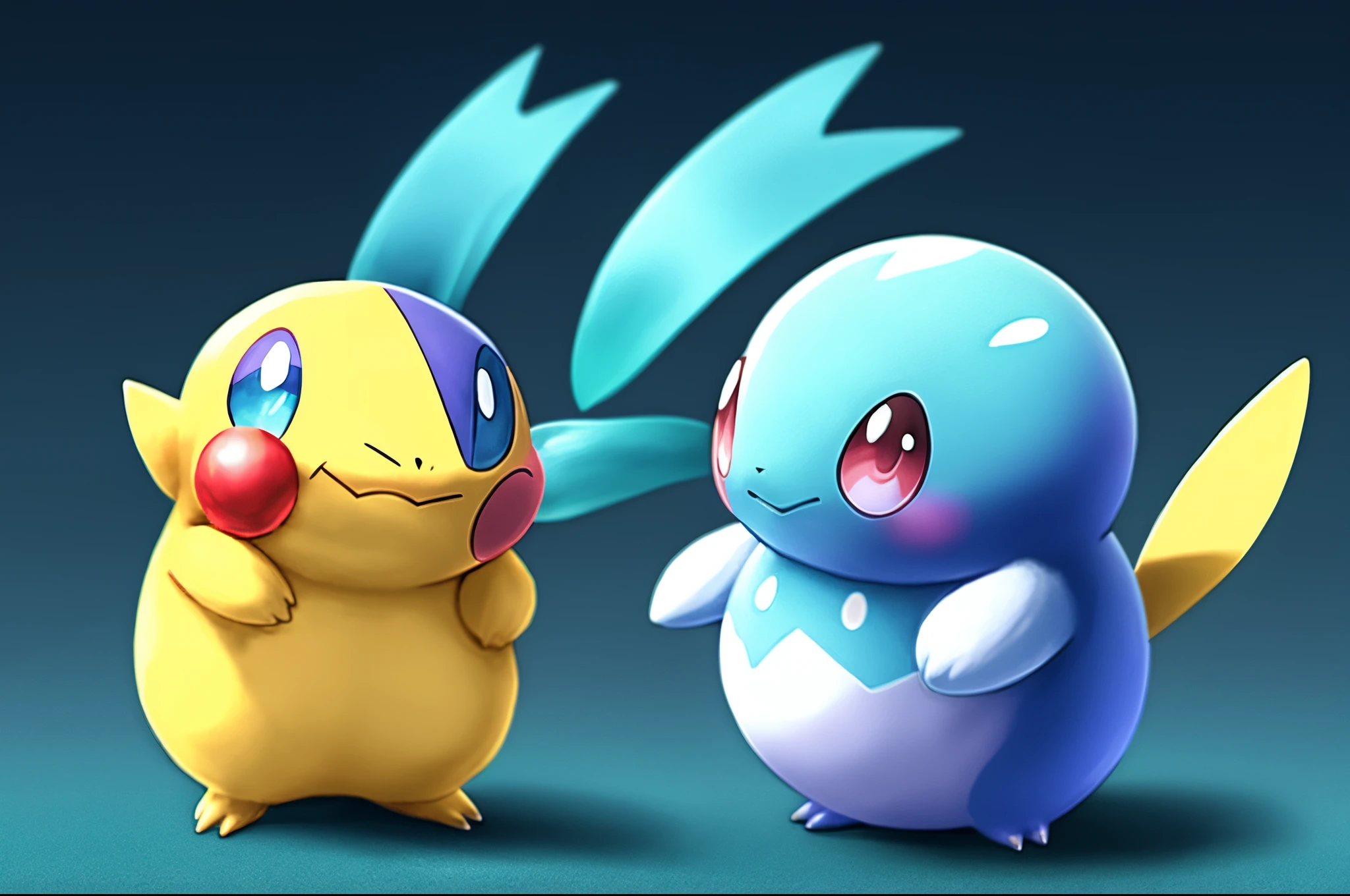 Blue Azumarill pokemon wallpaper