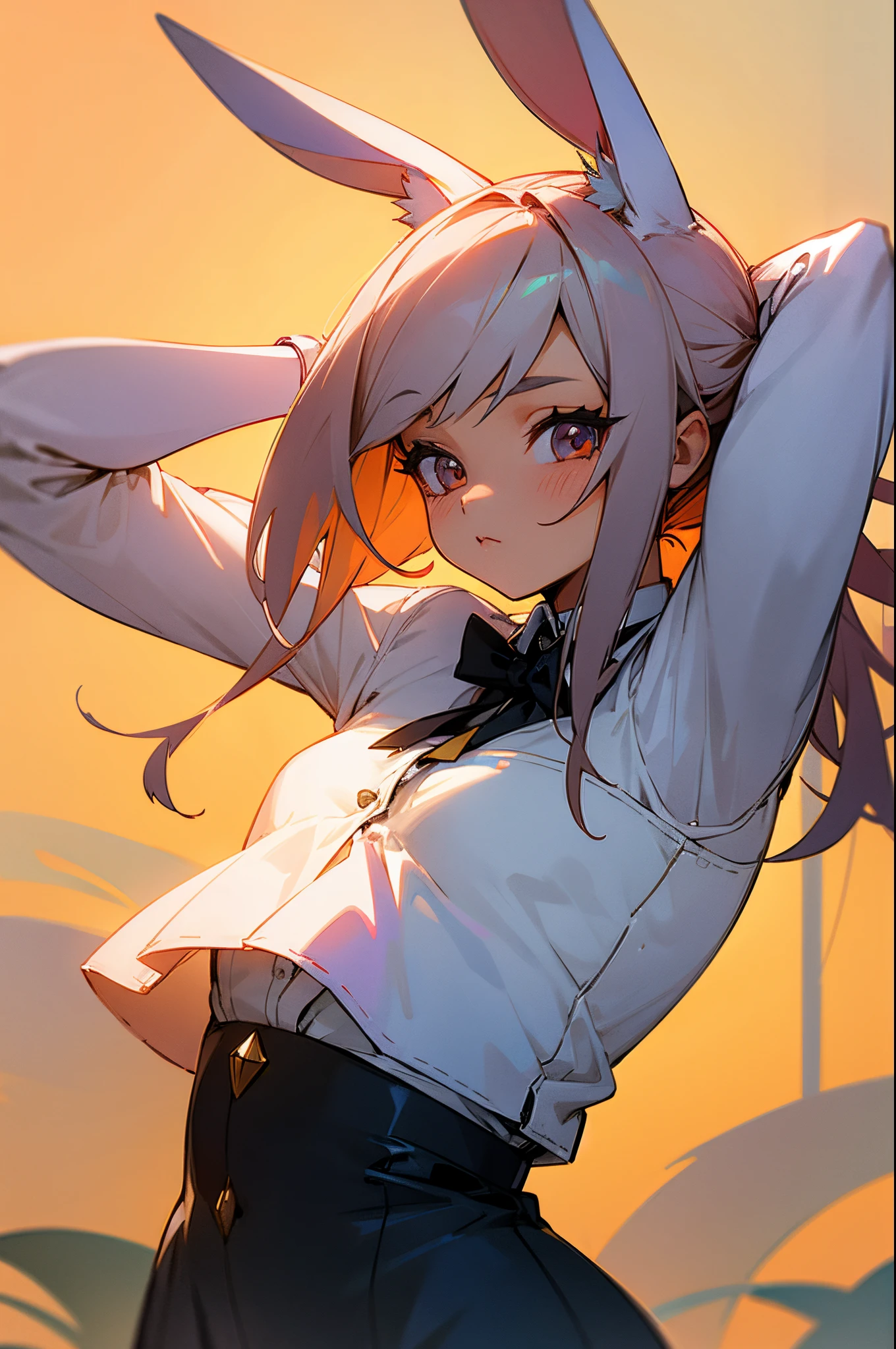 Cute female rabbit girl