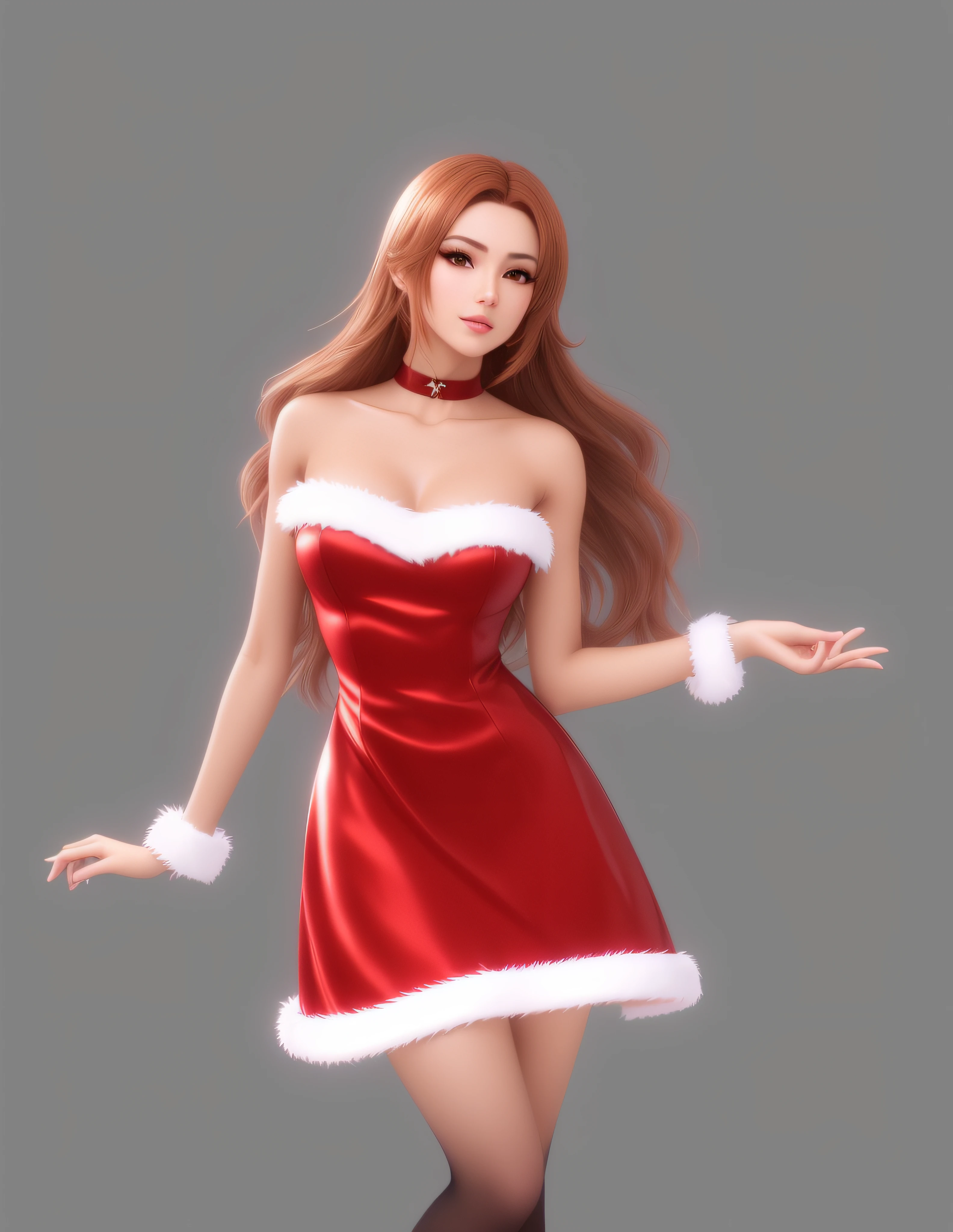 A man wearing a Christmas dress、Close-up of woman extending a hand, Keda, Popular topics on cgstation, render of april, deviantart art station cgscosiety, cgstation trends, style artgerm, brown tanned skin, Katarina, Dōjinga, Ross Painting 1. 0, girl, Most models | Art germ, vacation, it was