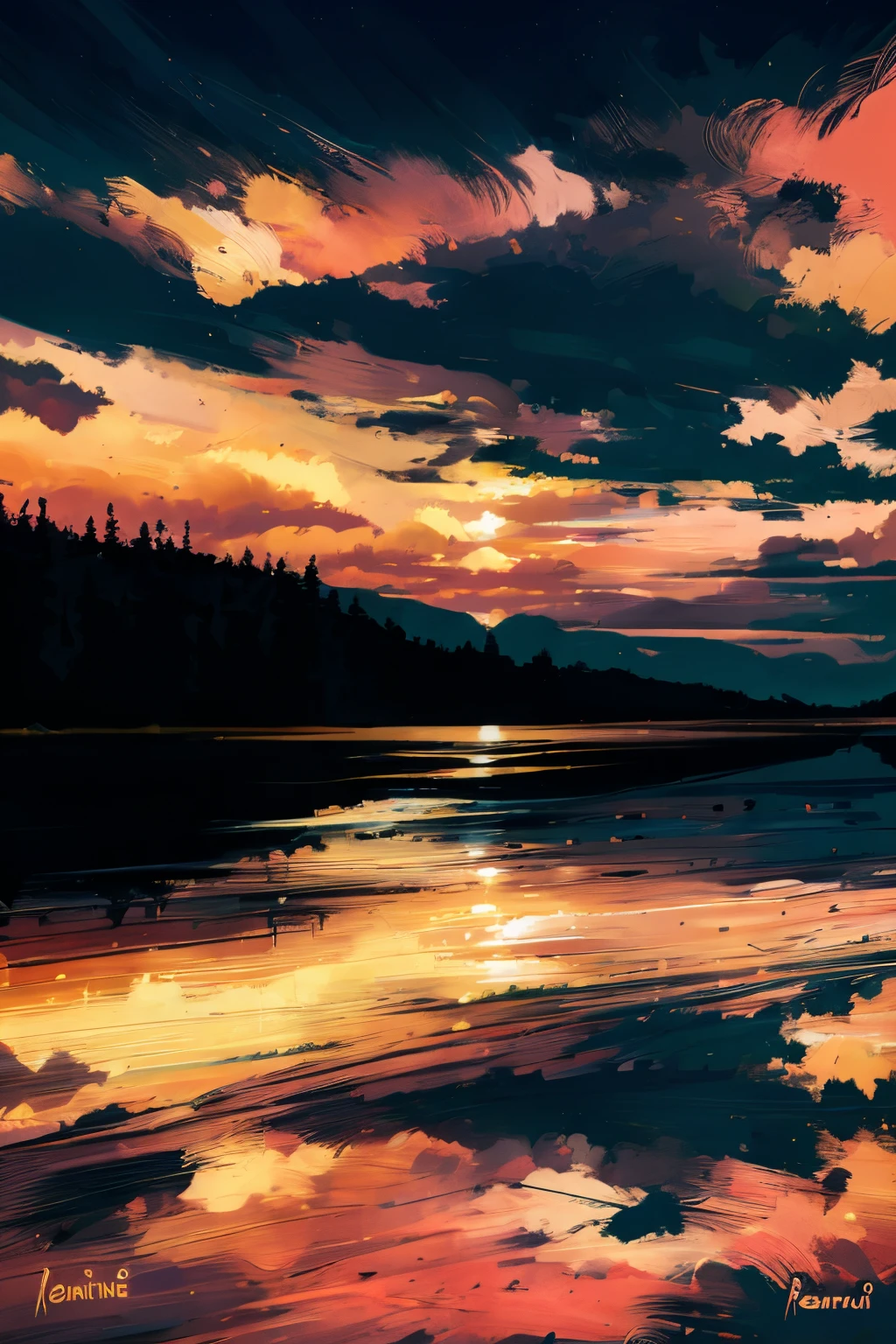 paisaje, No hay humanos, Cielo, reflecion, Naturaleza, Agua, cielo nublado,