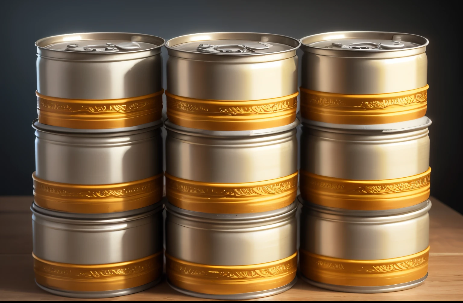 Stacks of canned cats