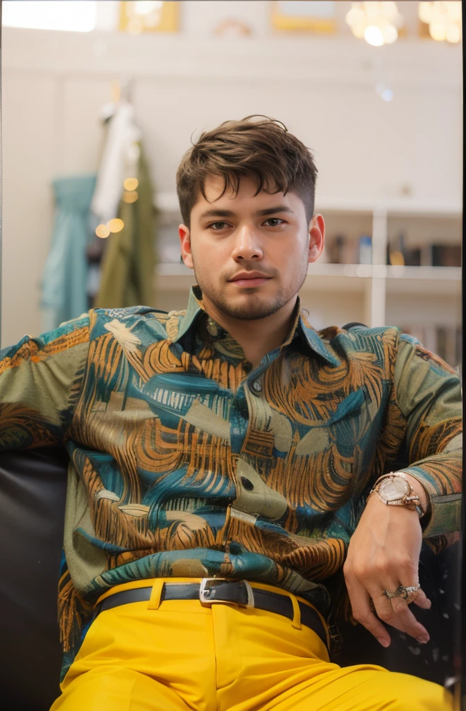 Portrait of a boy wearing suit and watch