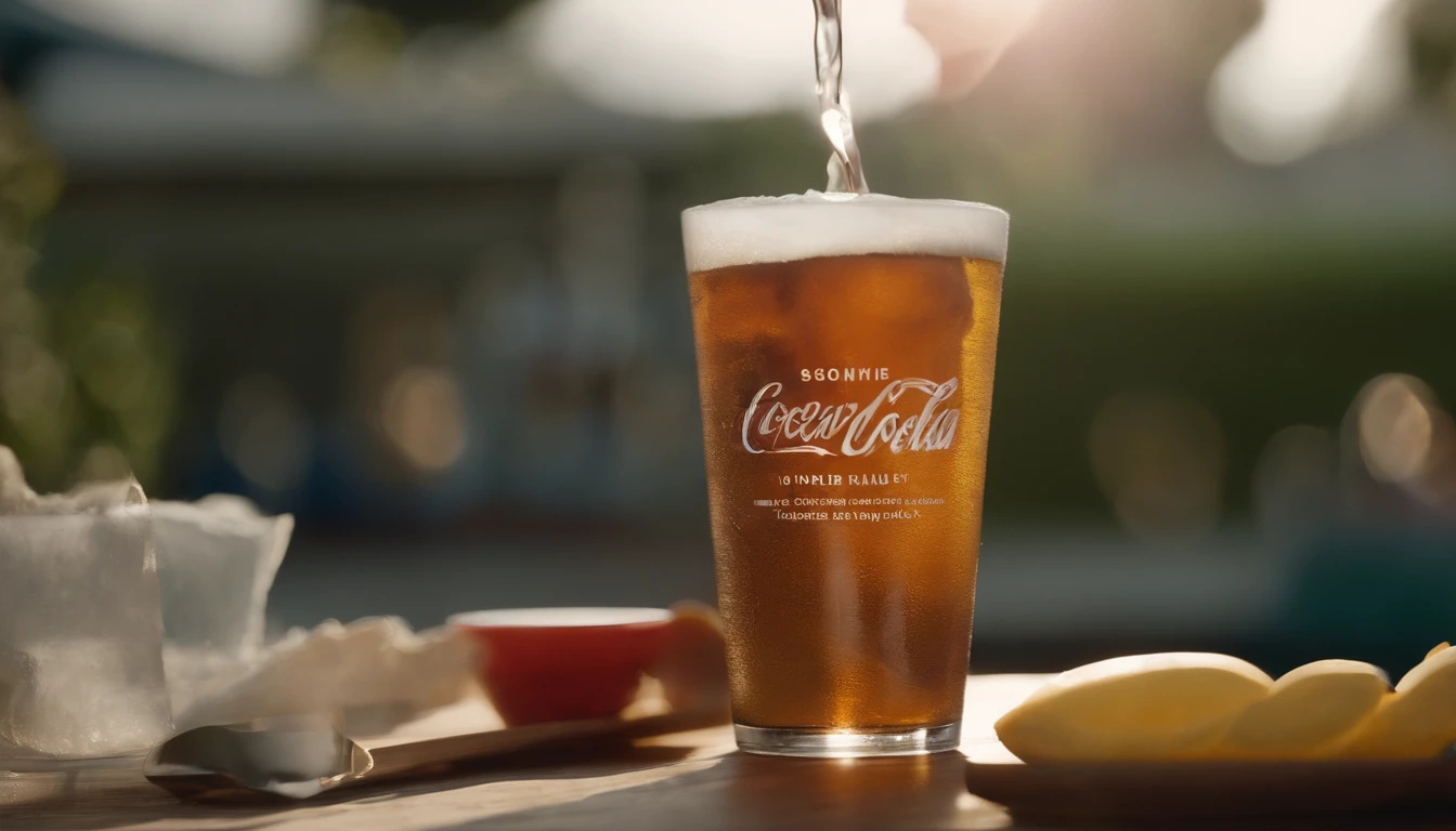 there is a can of soda next to a glass of water, a picture by Austin English, pexels, photorealism, photorealistic octane 3d render, octane photoreal 3 d render, photoreal octane rendering, photorealistic 3 d octane render, realistc octane render, 3 d render octane, 3d render octane, perspective 3 d octane render
