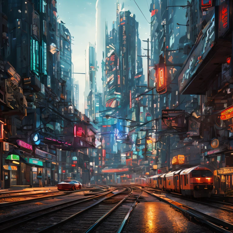 The best images, (8K, RAW photogr, actual), trains, the milky way express, futuristic vehicle, Transformers steel train,optimus prime train,Lite version, iridescent metal plating, Detailed and delicate depictions and gorgeous and dynamic painting techniques, background galaxy, magnificent view, professional flame,ultra-realistic realism,futuristic train fantasy,Surreal dreams,Surrealism art fantasy style,Epic digital fantasy art style,lute,HighDynamicRange,Beautiful sci-fi art, Sci-fi train digital art illustration, Digital Cyberpunk Art, science fiction digital painting, futuristic digital painting, futuristic concept art, Sci-Fi Galaxy Train Cyberpunk, The landscape in front of cyberpunk alien utopia, science fiction digital art, Advanced digital cyberpunk art, dreamy cyberpunk girls