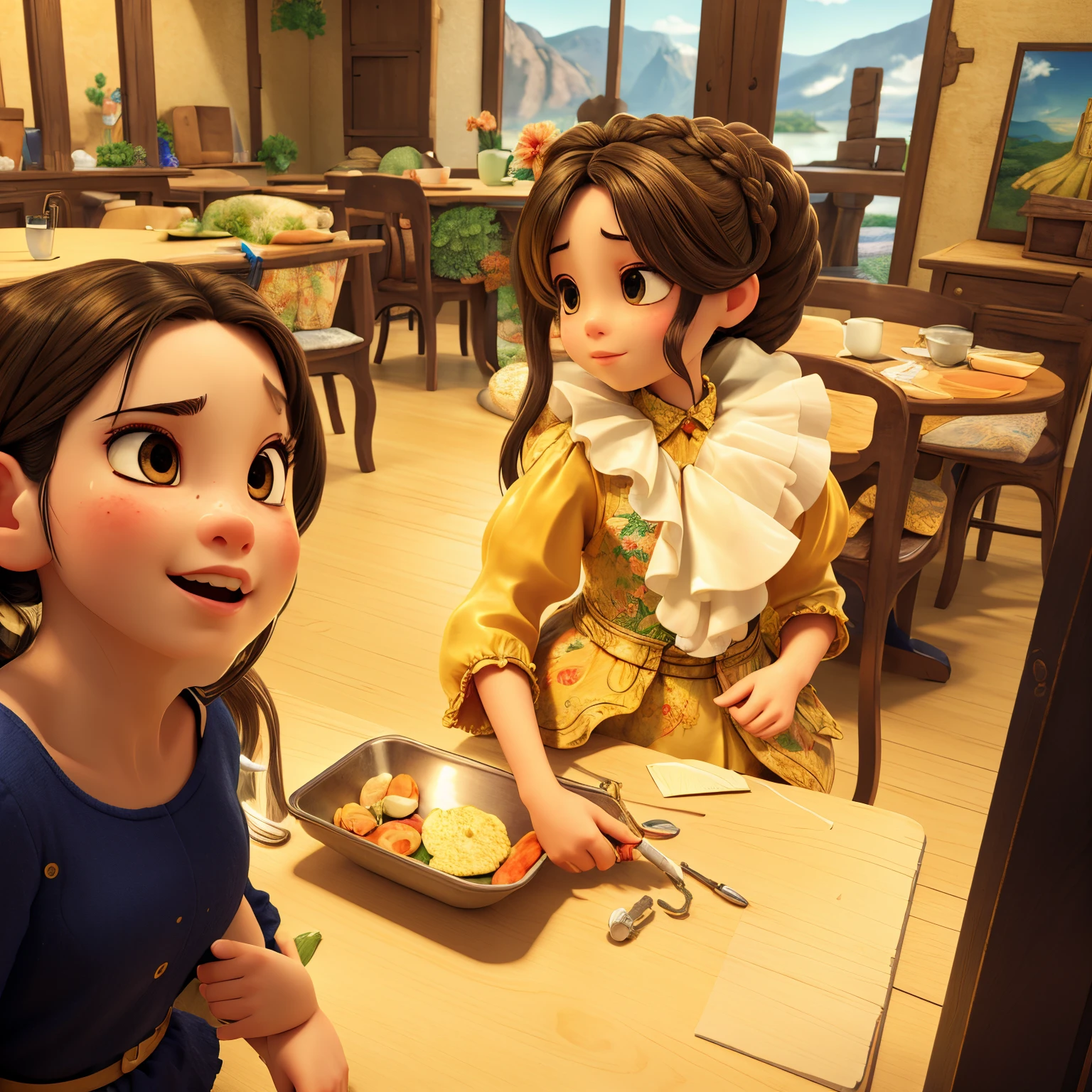 (masterpiece),(best quality:1.0), (ultra highres:1.0), detailed illustration, portrait, detailed, girls, detailed frilled clothes, detailed beautiful skin, face focus