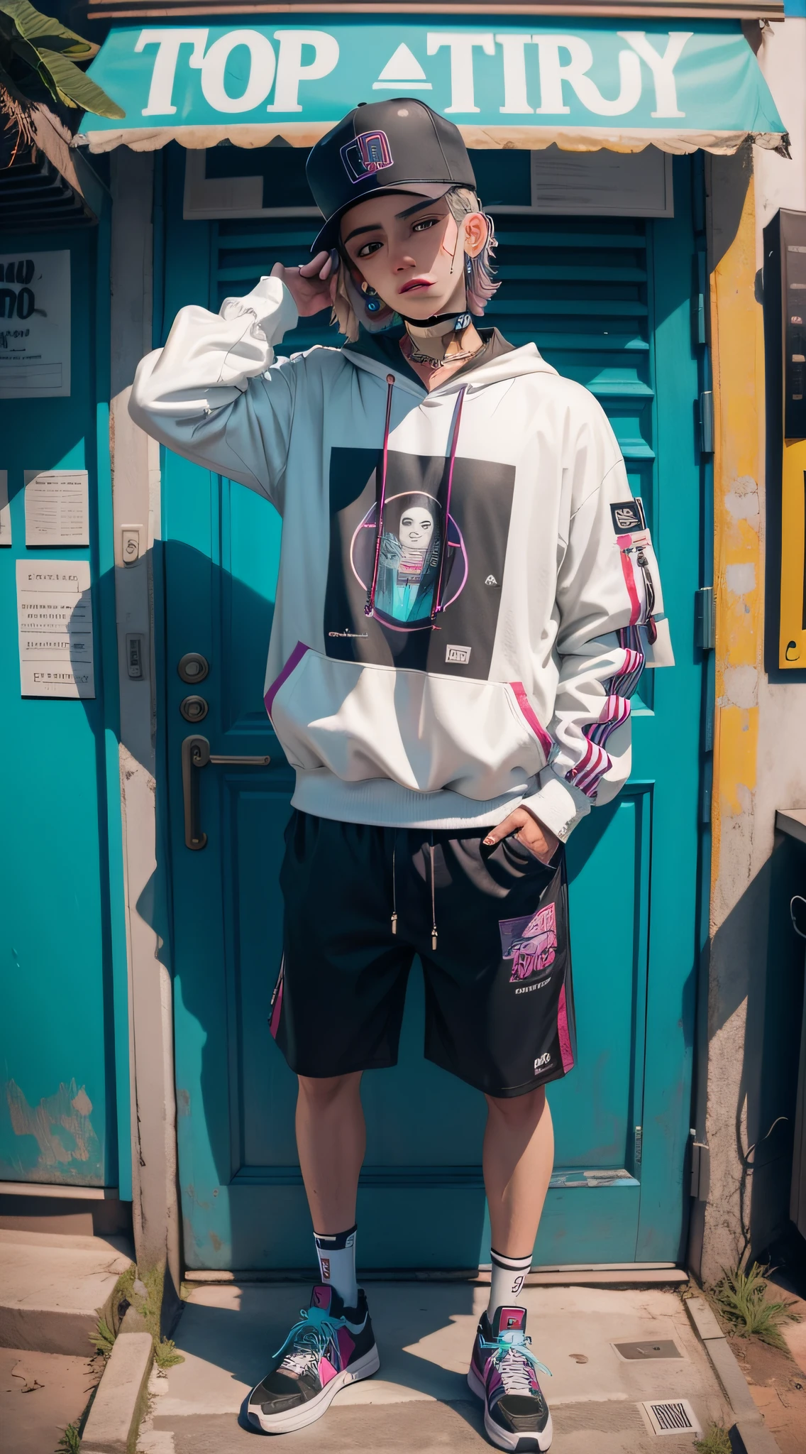 porta para disco de trap boy