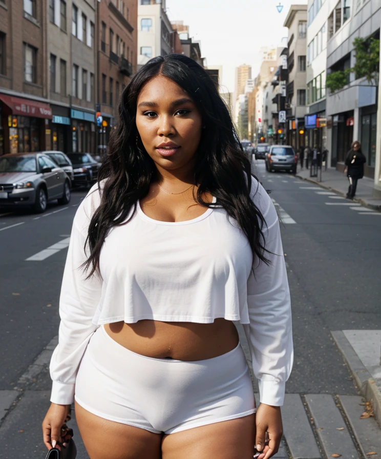 lizzo on a city street