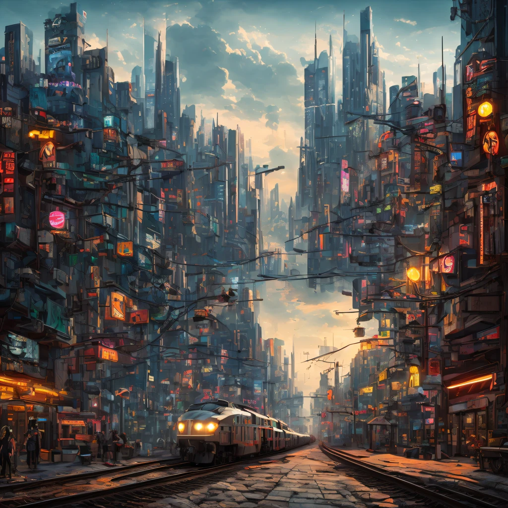 The best images, (8K, RAW photogr, actual), trains, the milky way express, futuristic vehicle, Transformers steel train,optimus prime train,Lite version, iridescent metal plating, Detailed and delicate depictions and gorgeous and dynamic painting techniques, background galaxy, magnificent view, professional flame,ultra-realistic realism,futuristic train fantasy,Surreal dreams,Surrealism art fantasy style,Epic digital fantasy art style,lute,HighDynamicRange,Beautiful sci-fi art, Sci-fi train digital art illustration, Digital Cyberpunk Art, science fiction digital painting, futuristic digital painting, futuristic concept art, Sci-Fi Galaxy Train Cyberpunk, The landscape in front of cyberpunk alien utopia, science fiction digital art, Advanced digital cyberpunk art, dreamy cyberpunk girls