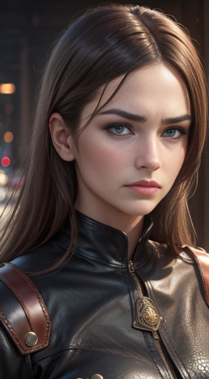 quality (photo realistic style, UHD, 16k, textured leather, hight resolution), frown, a portrait of a beautiful woman, The perfect female face