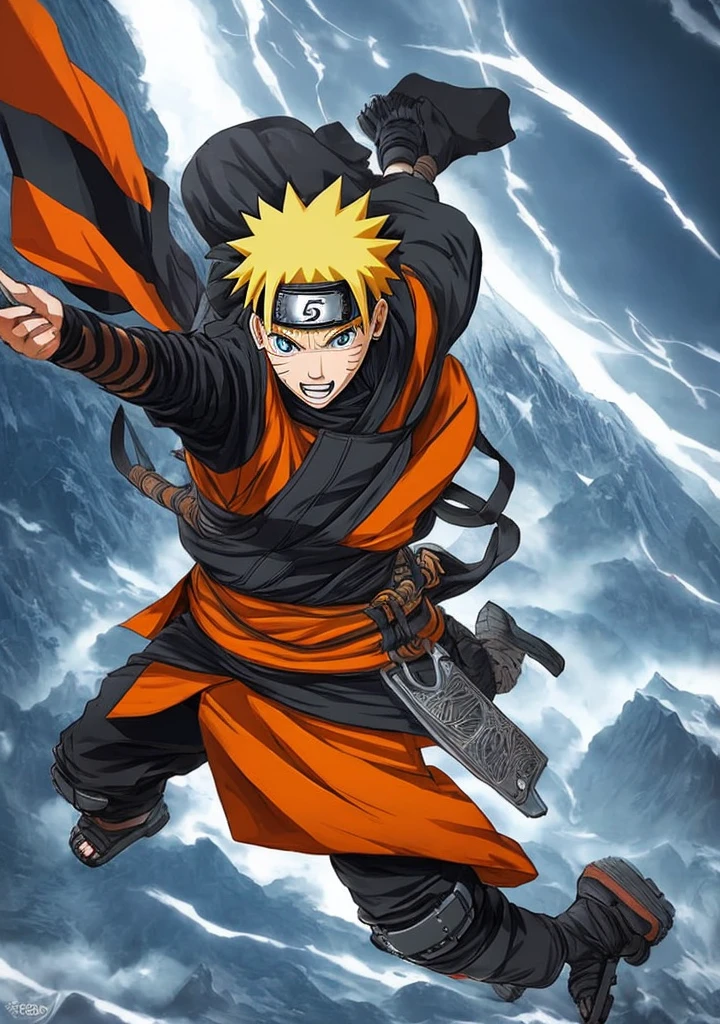 Naruto, fantastic, futuristic, realistic, indonesian logo