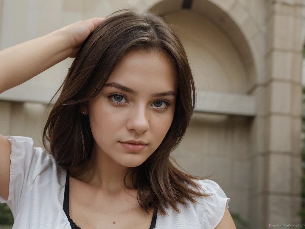 ((best quality)), ((Meisterwerk)), (Detailliert), Perfektes Gesicht, 1.1, Hochdetaillierte Gesichts- und Hautstruktur, Detaillierte Augen, Anastasia 24 year old russian selfies