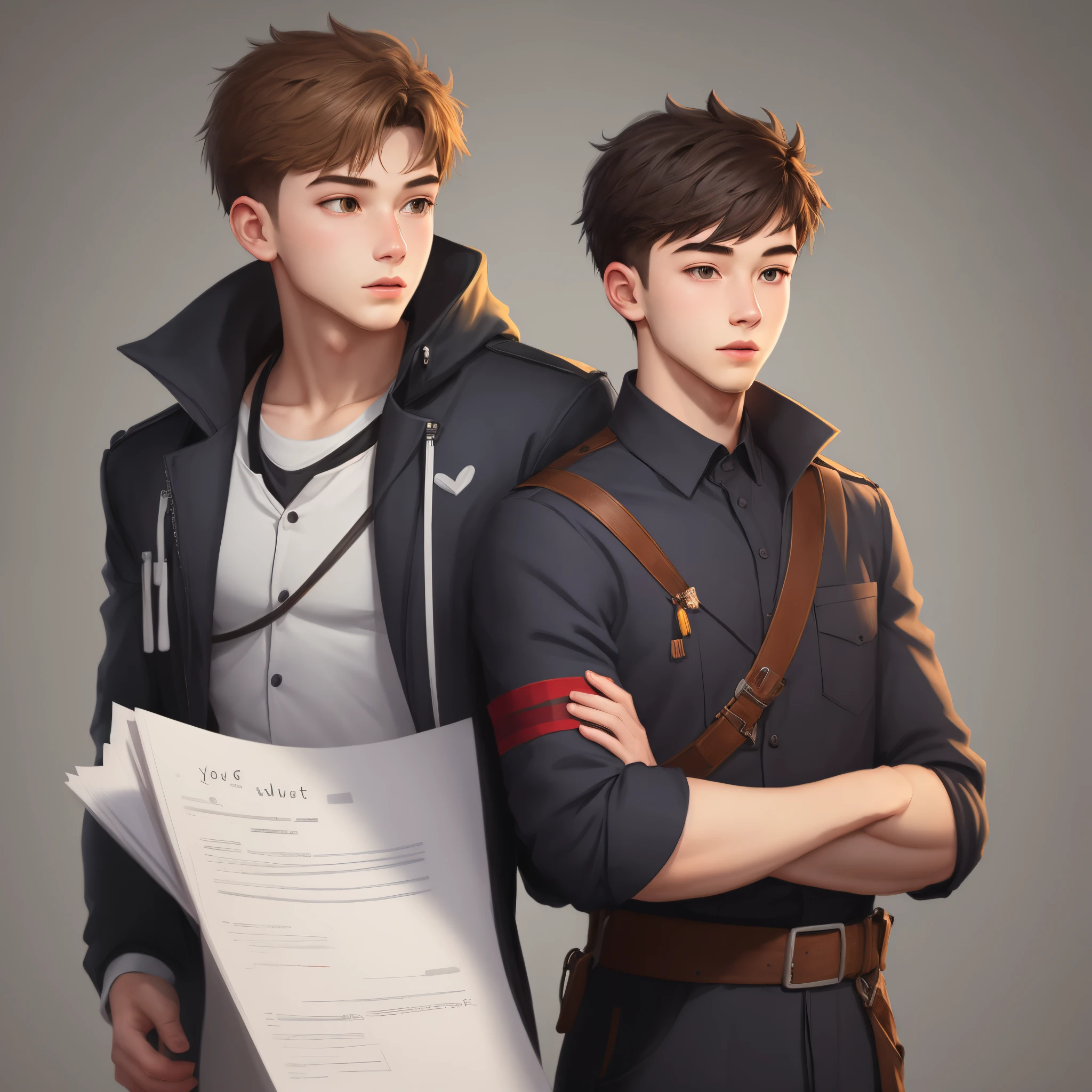 Study young man vector