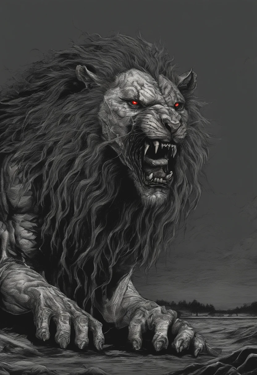 man-eating lion
