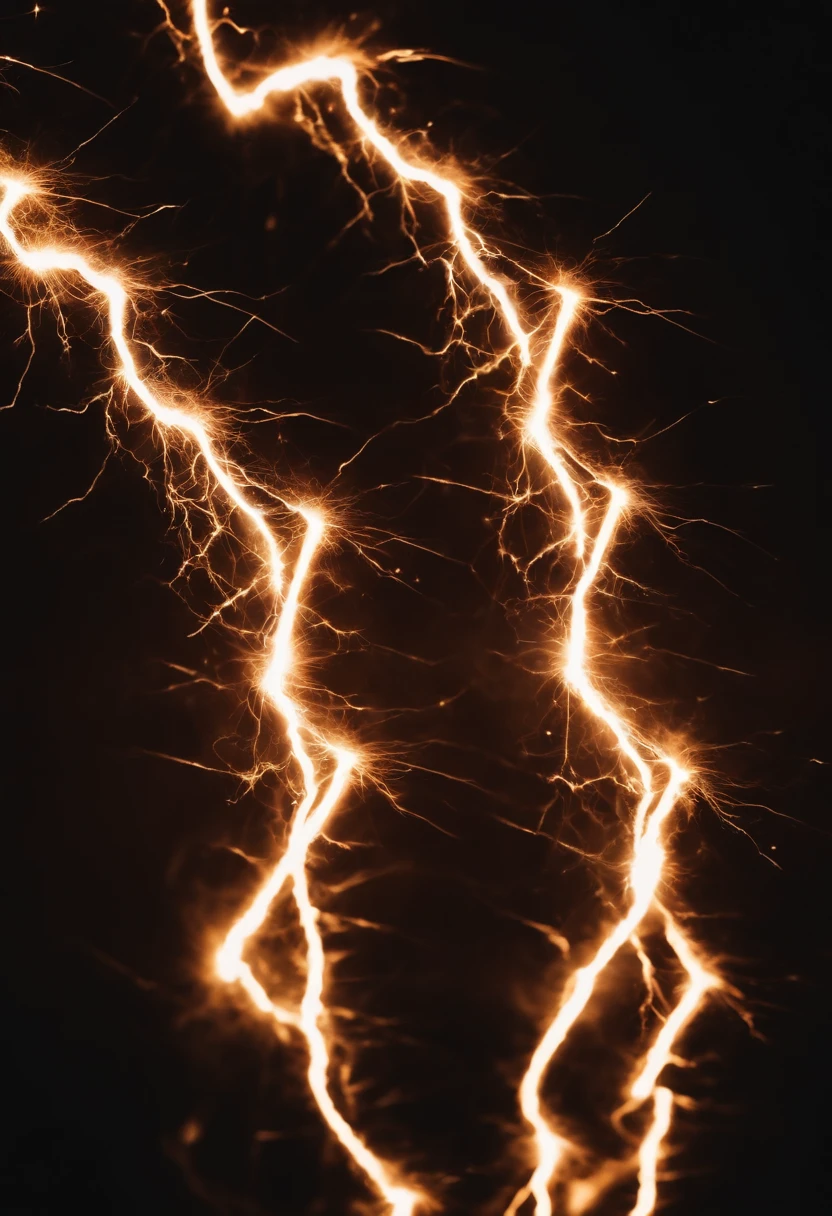 A close-up shot of electric bolts dancing and intertwining with each other, creating a visually captivating and abstract image of electric energy.