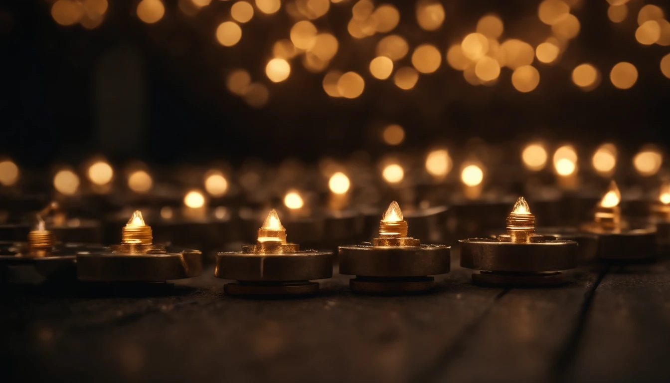 A close-up shot of electric bolts crackling and flickering across the background, creating a visually dynamic and electrifying image.
