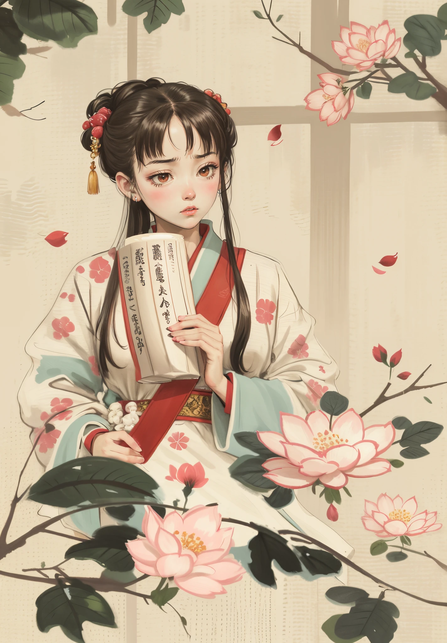 A sad expression