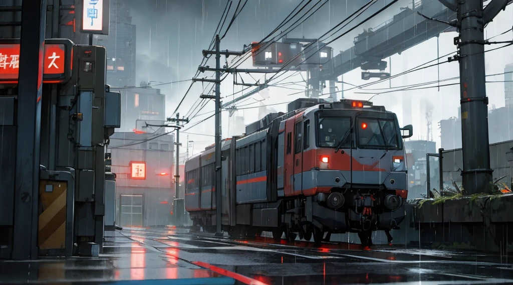 Technologie,Cyberpunk style,城市,arma,locomotive,technologies,network,industry,rained,Ambient