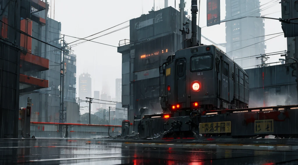 Technologie,Cyberpunk style,城市,arma,locomotive,technologies,network,industry,rained,Ambient