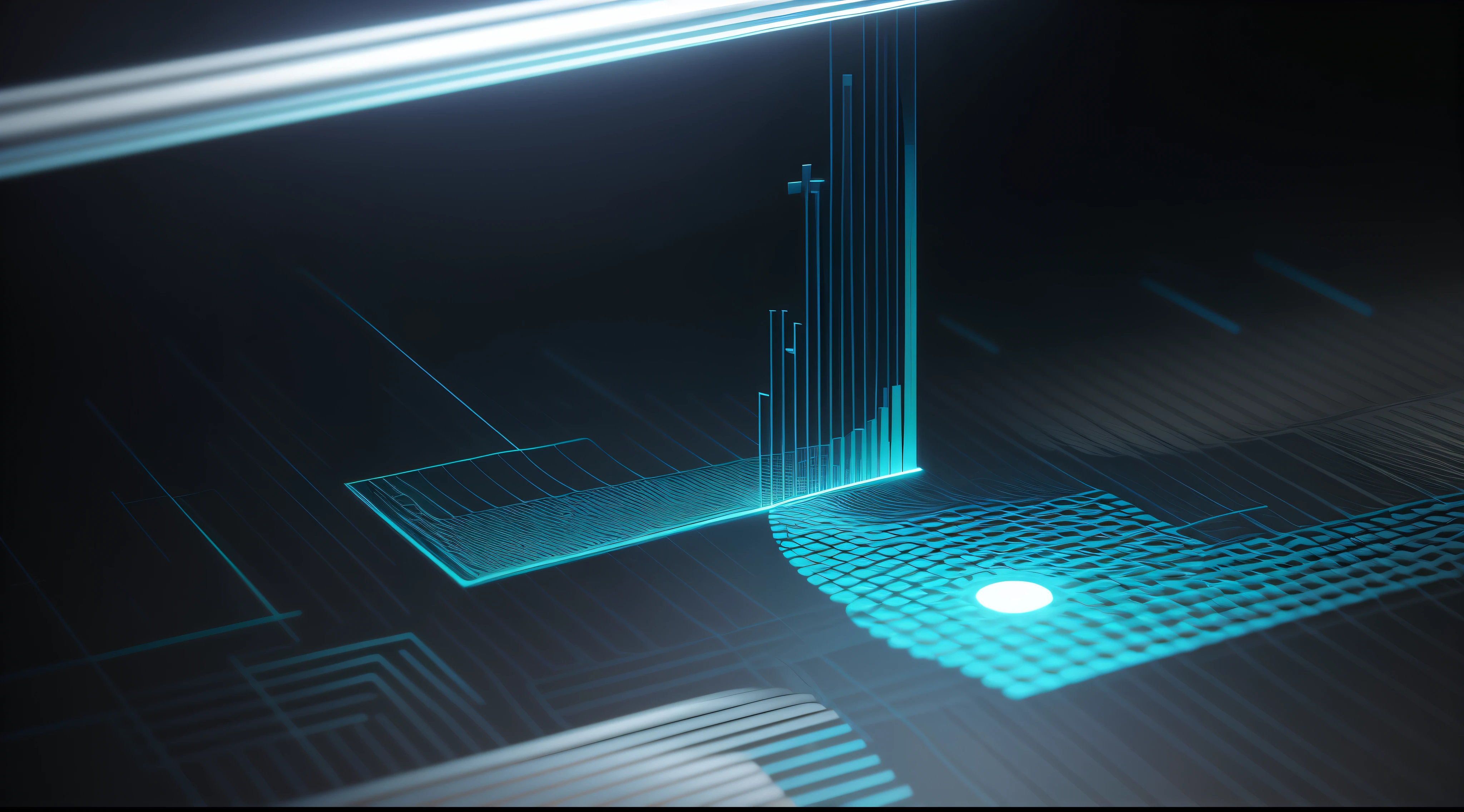 Engaging 3D visualization featuring stunning graphs、glinting