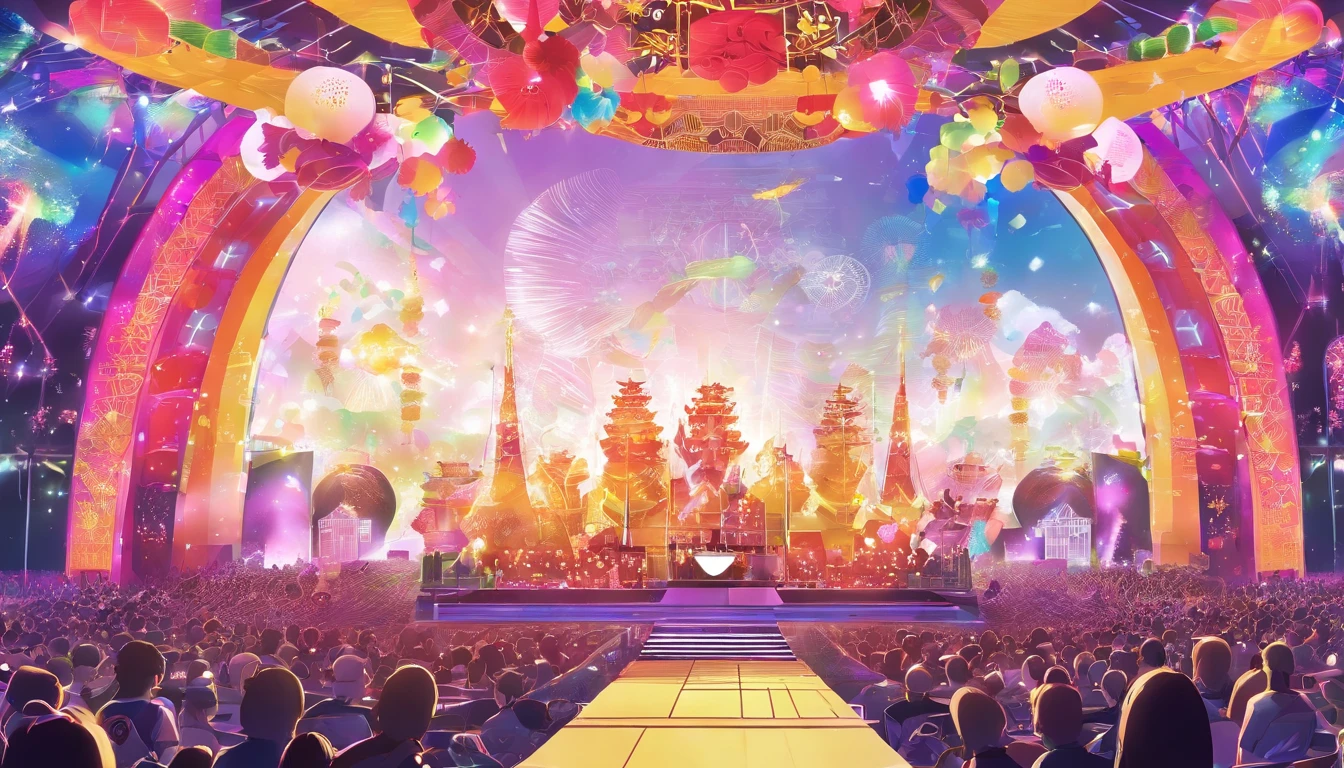 multiplayer music festival,The main stage uses solar energy