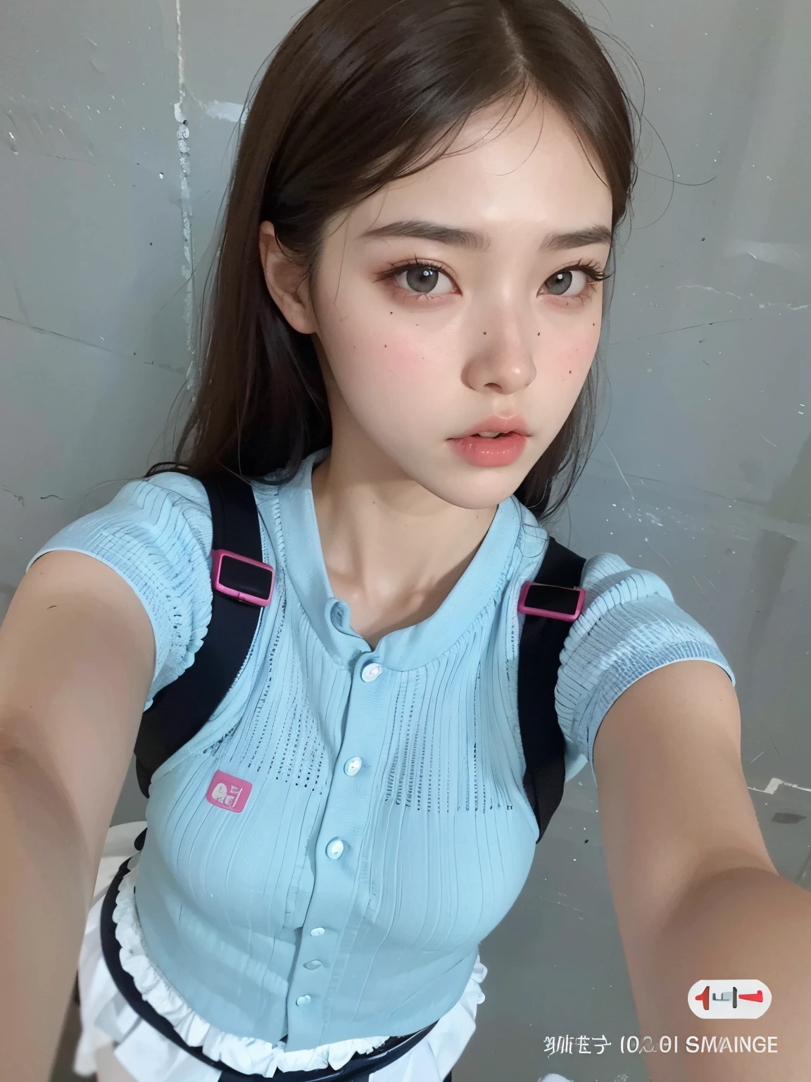 Arafed woman taking a selfie with a camera phone, dilraba dilmurat, ulzzang, Chica joven y linda, chica linda-fina-cara, Sha Xi, 8k selfie photograph, Xintong Chen, con cara linda - fina -, 19 year old girl, Sakimichan, Yanjun Chengt