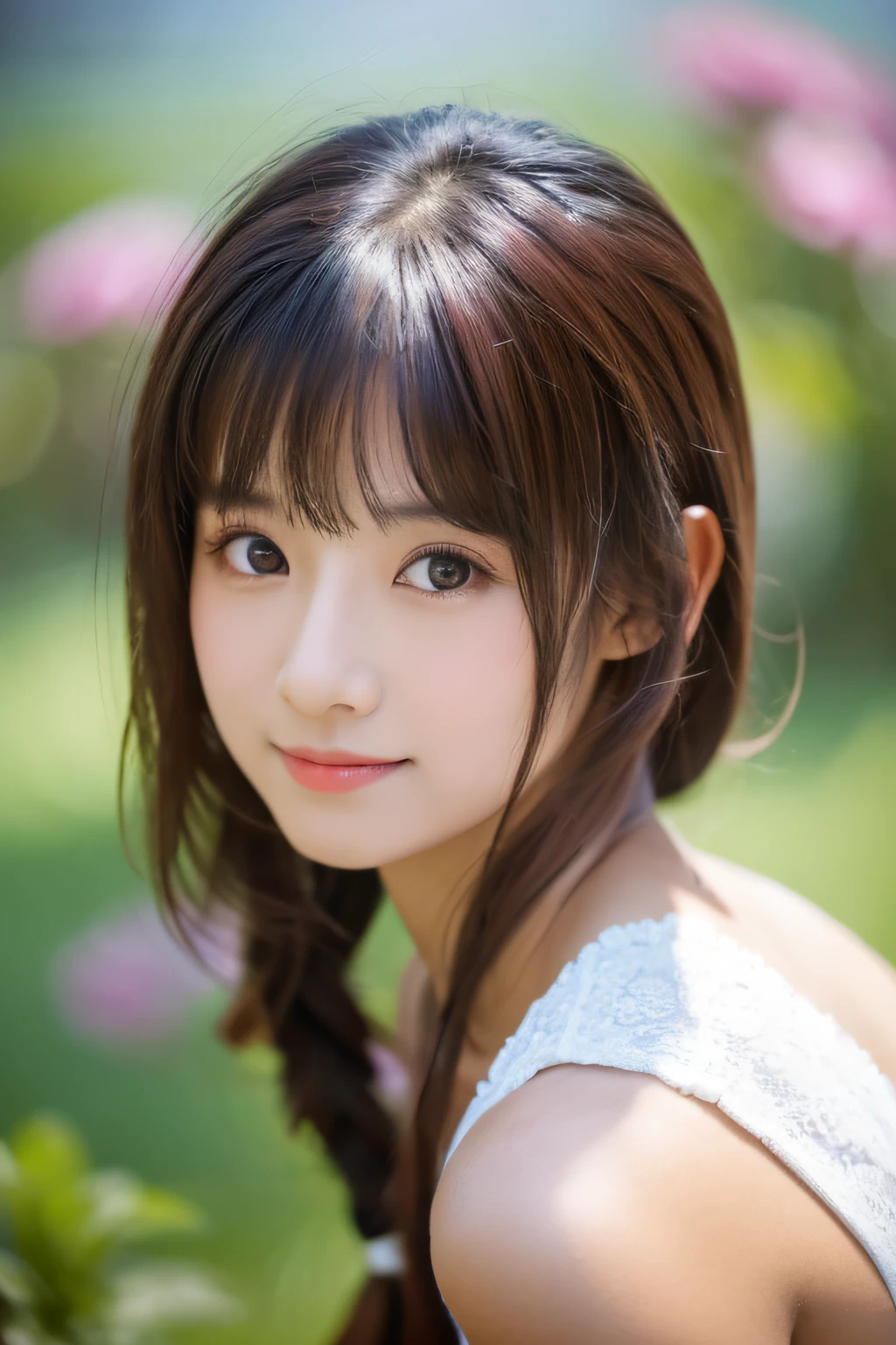 Beautiful girl looking at this