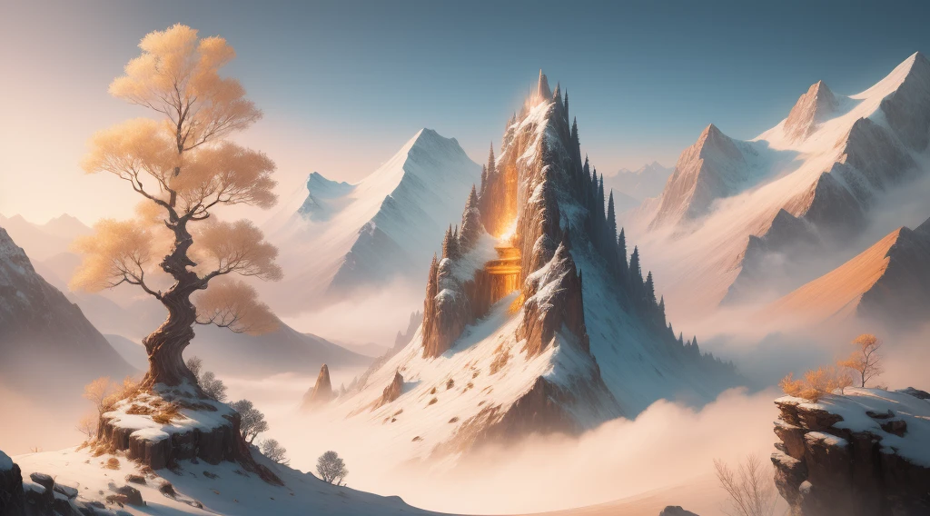 (((woman))),Ancient Chinese landscapes,mountain ranges,Gold grain,rios,Auspicious clouds,rays of sunshine,tmasterpiece,super detailing,Epic composition,hyper HD,high qulity,extremely detaile,offcial art,Unity8k wallpapers,super detailing,32k -- V 5