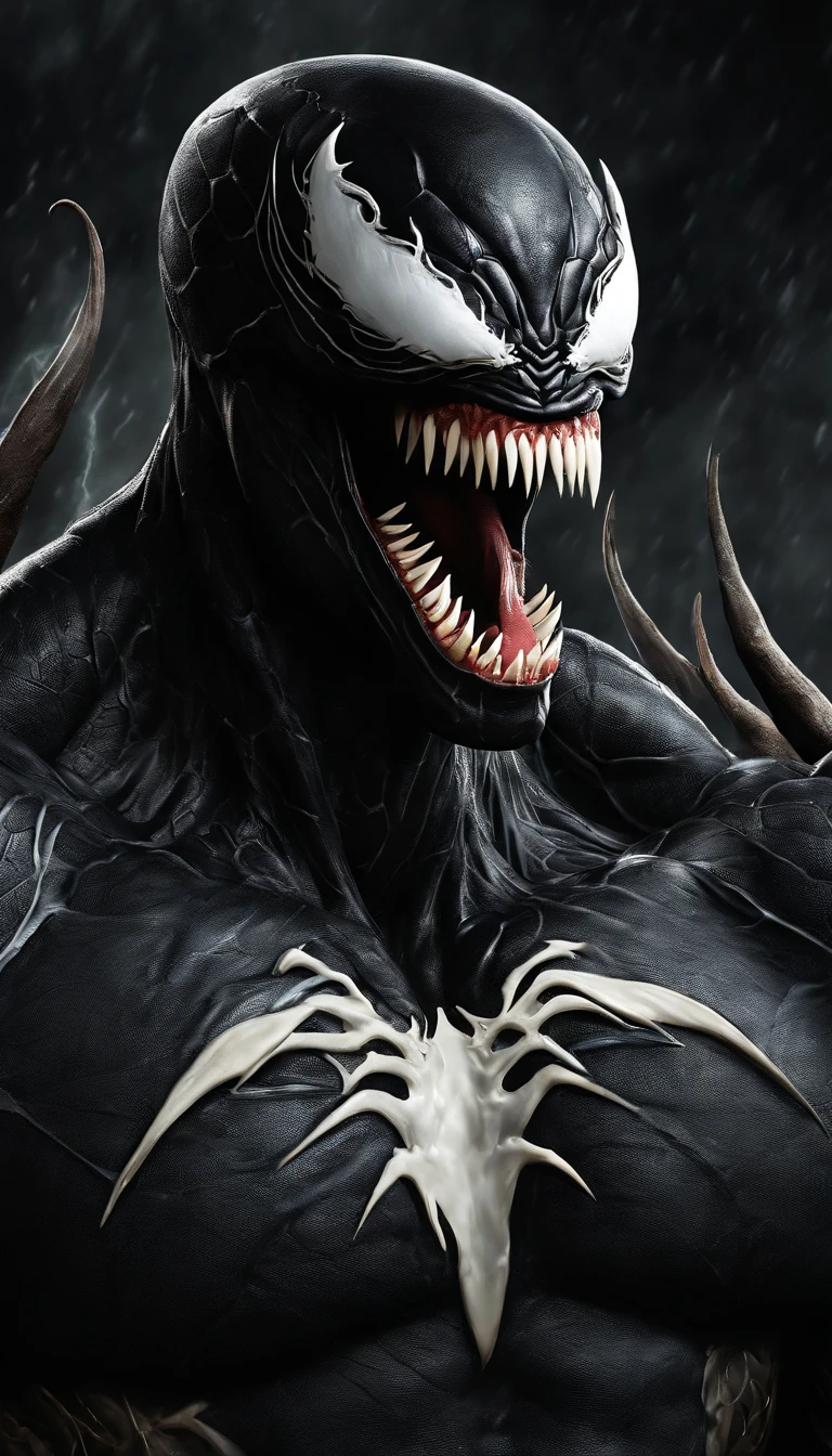 Venom box at spider face it touch