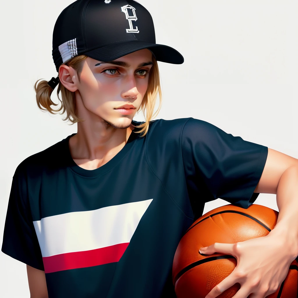 Make a stylish straight brim basketball cap