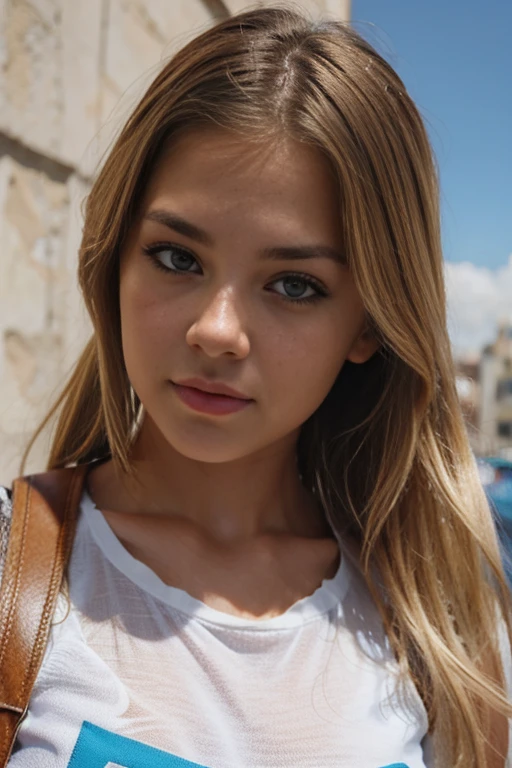rubia adolescente ojos azules